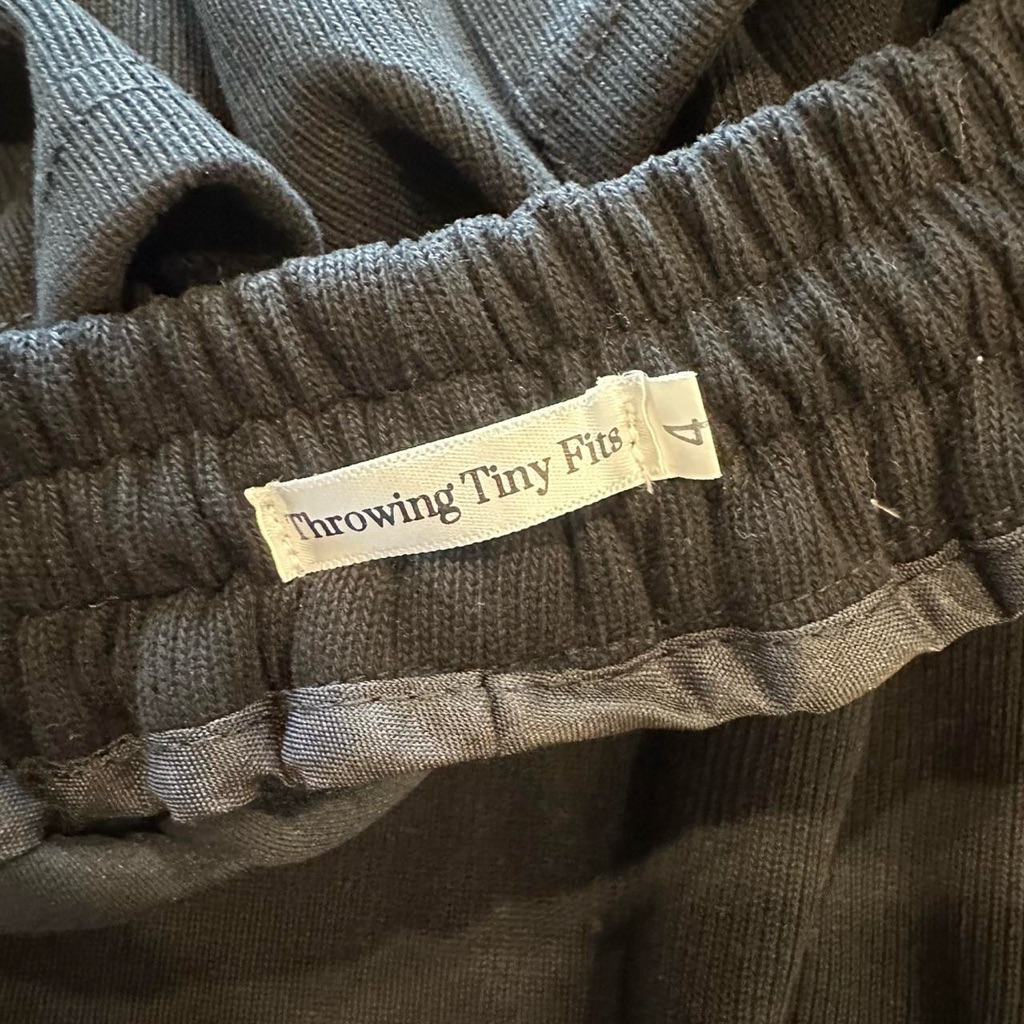 Throwing Tiny Fits Handmade Sweatpants, Kids' Size 4 — image 3 of 5